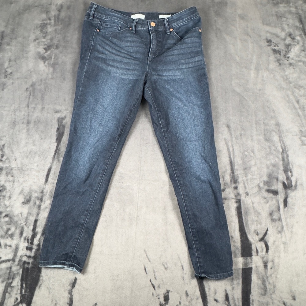 Sofia Jeans Skinny Ankle Womens 10 Blue Dark Wash Stretch Denim 4534